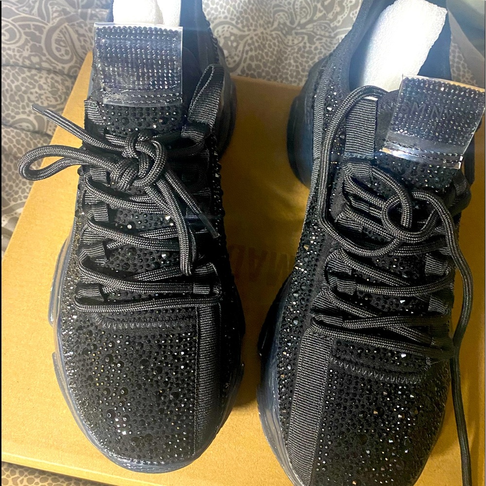 Steve Madden Maxima rhinestone sneakers